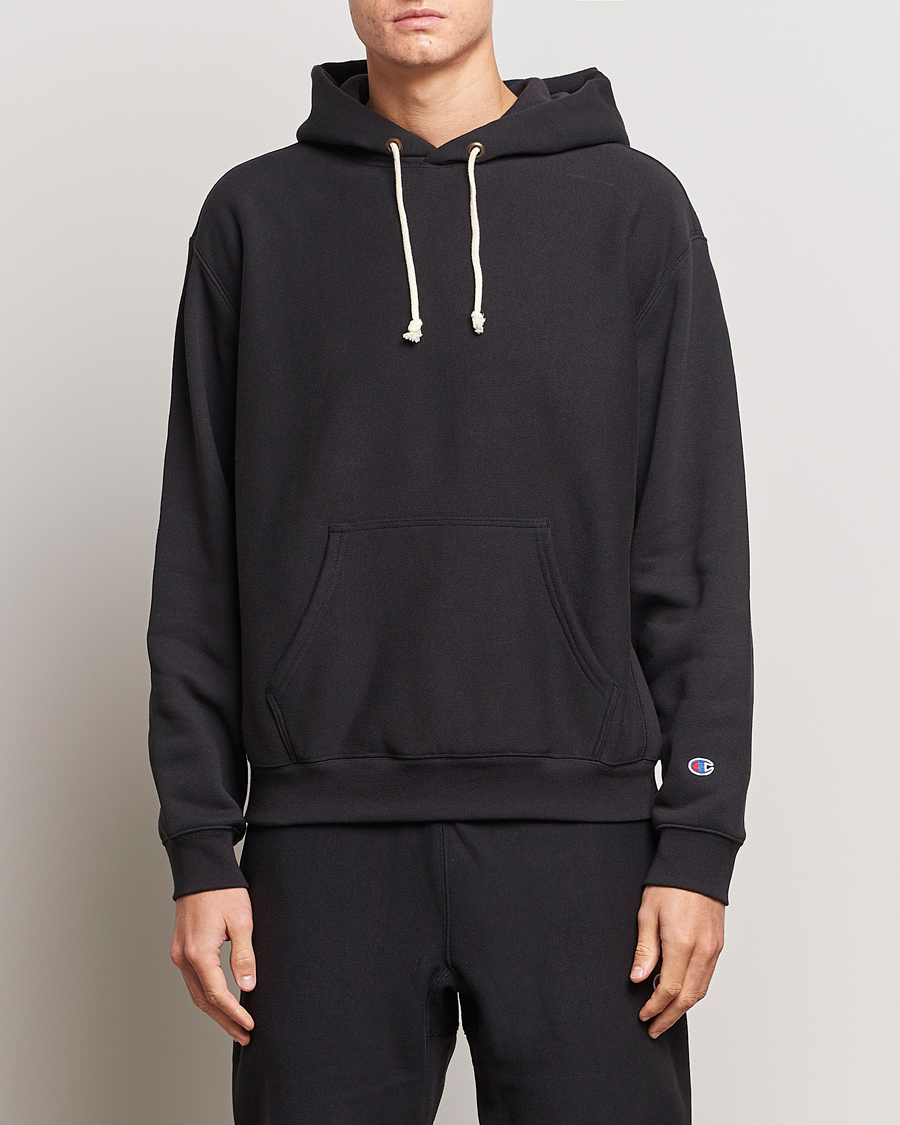 Heren | Hoodies | Champion | Reverse Weave Soft Fleece Hoodie Black Beauty