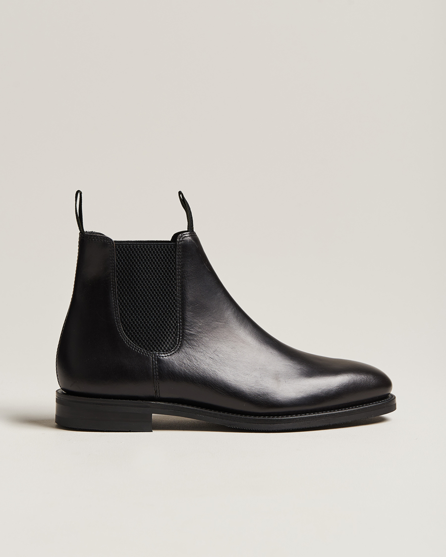 Heren | Laarzen | Loake 1880 | Emsworth Chelsea Boot Black Leather