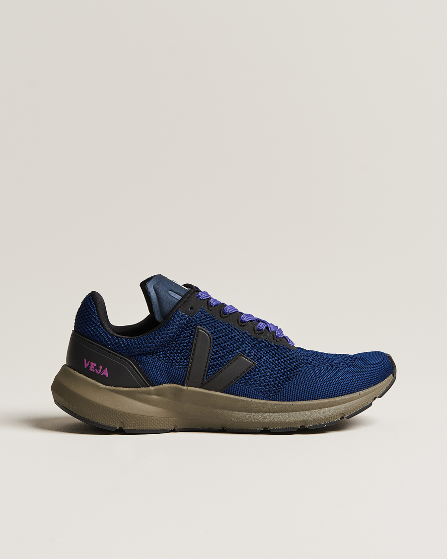 Heren | Veja Running Marlin Vegan V-Knit Running Sneaker Nil Black | Veja Running | Marlin Vegan V-Knit Running Sneaker Nil Black