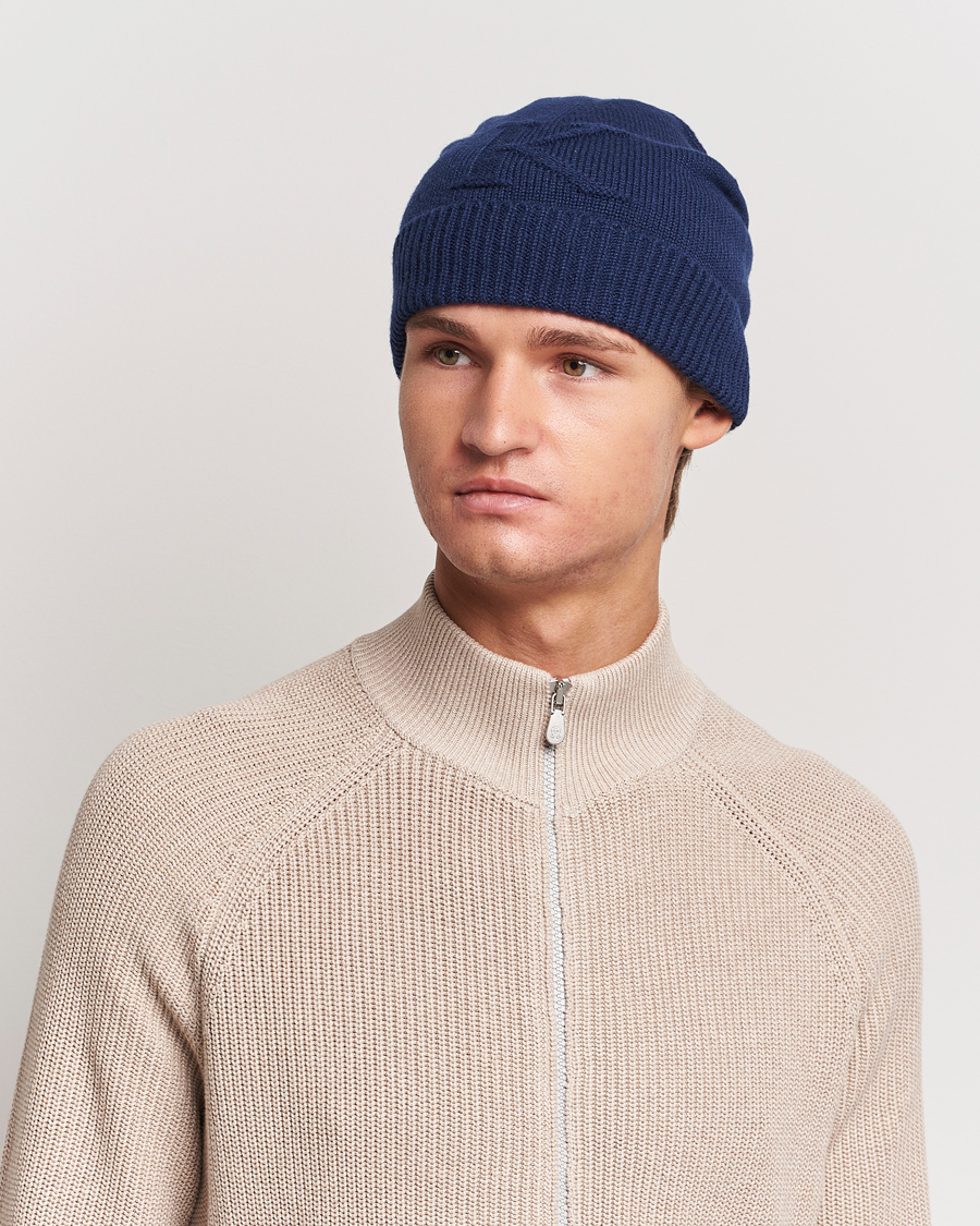 Heren | Kiton Cashmere Beanie Navy | Kiton | Cashmere Beanie Navy