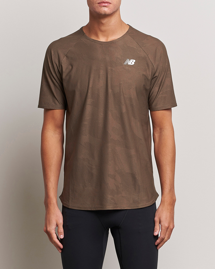 Heren | Kleding | New Balance Running | Q Speed Jacquard T-Shirt Dark Mushroom