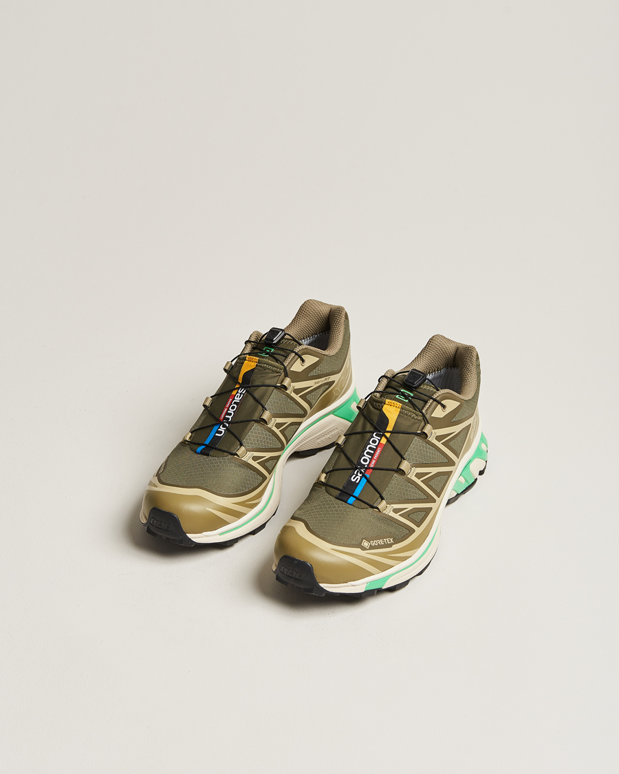 Heren | Wandel schoenen | Salomon | XT-6 GTX Sneakers Olive Night/Dried Herb