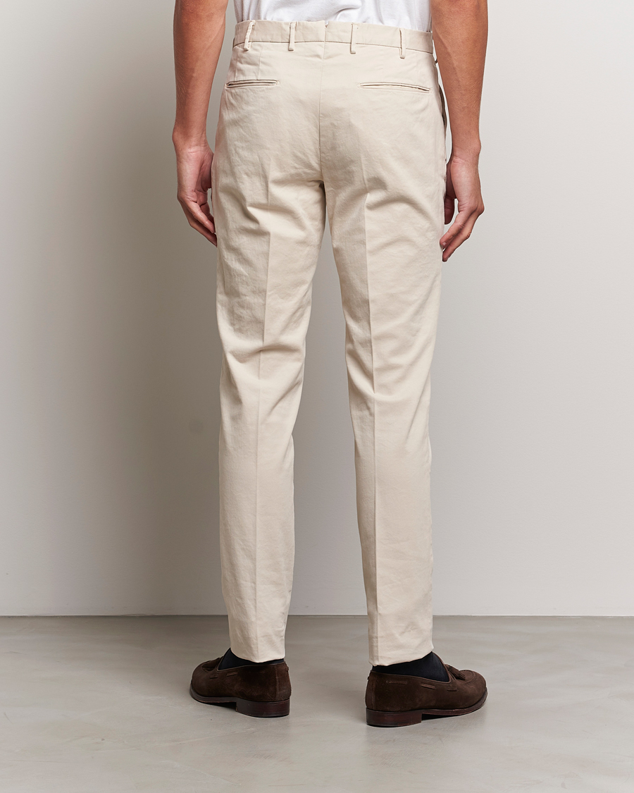 Heren | Broeken | Incotex | Slim Fit Cotton Stretch Chinos Off White