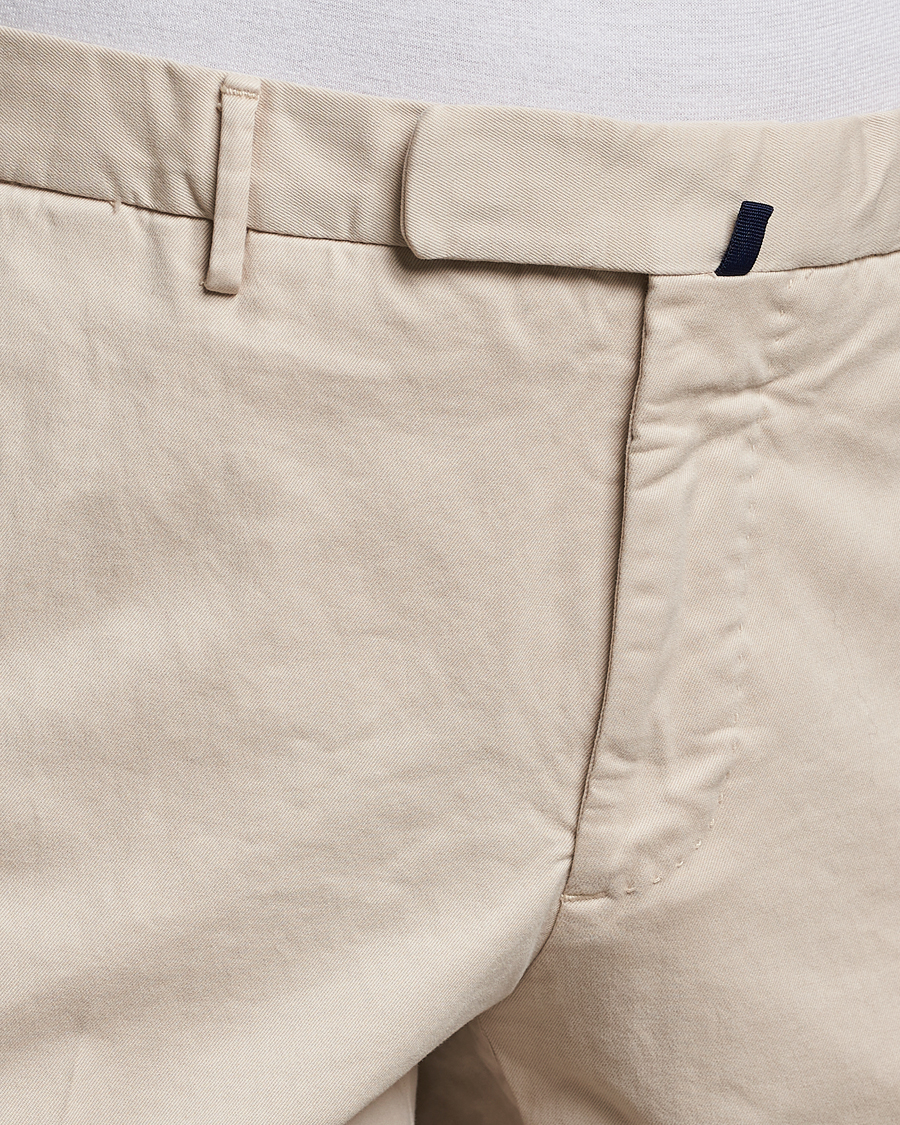 Heren | Broeken | Incotex | Slim Fit Cotton Stretch Chinos Off White