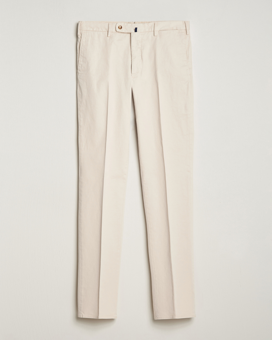 Heren | Broeken | Incotex | Regular Fit Cotton Chinos Off White