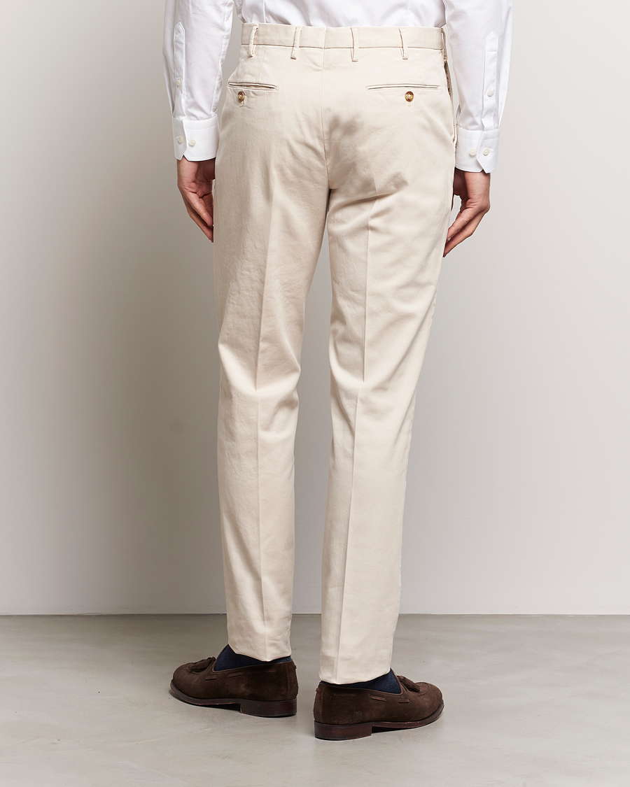Heren | Broeken | Incotex | Regular Fit Cotton Chinos Off White