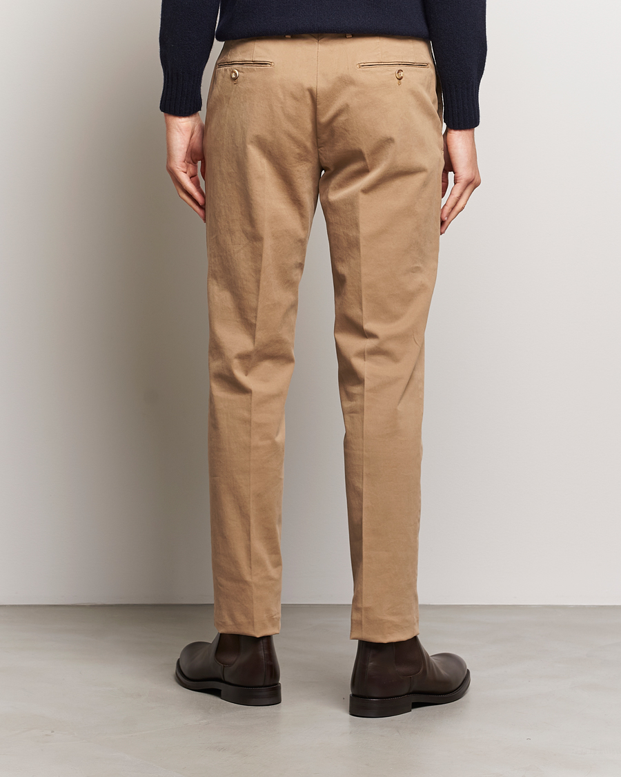 Heren | Broeken | Incotex | Regular Fit Cotton Chinos Beige