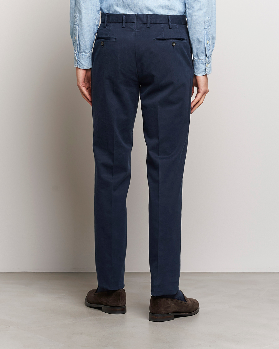 Heren | Broeken | Incotex | Regular Fit Cotton Chinos Navy