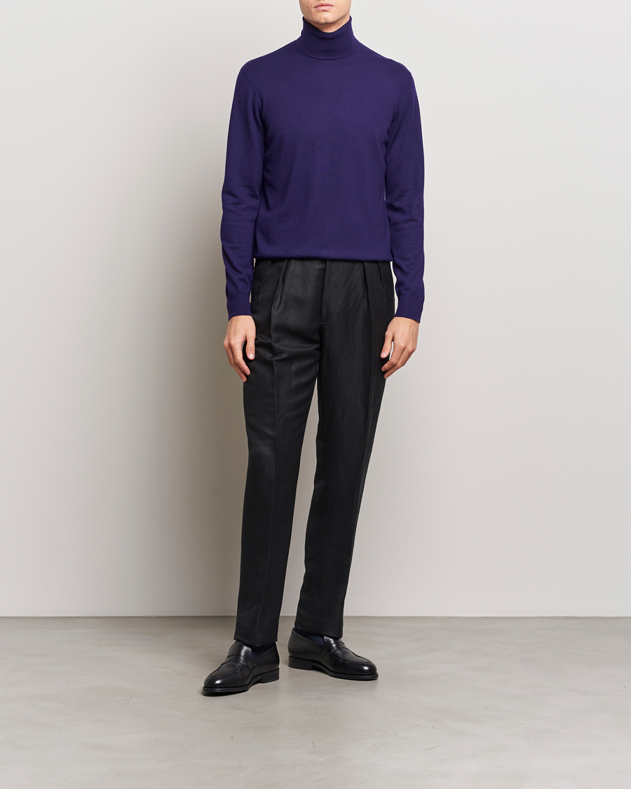 Heren | Truien | Ralph Lauren Purple Label | Cashmere Jersey Rollneck Purple