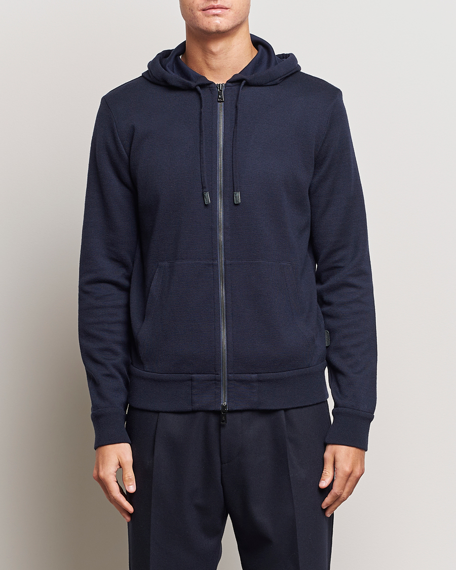 Heren | Ralph Lauren Purple Label | Ralph Lauren Purple Label | Luxury Fleece Full Zip Sweater Navy