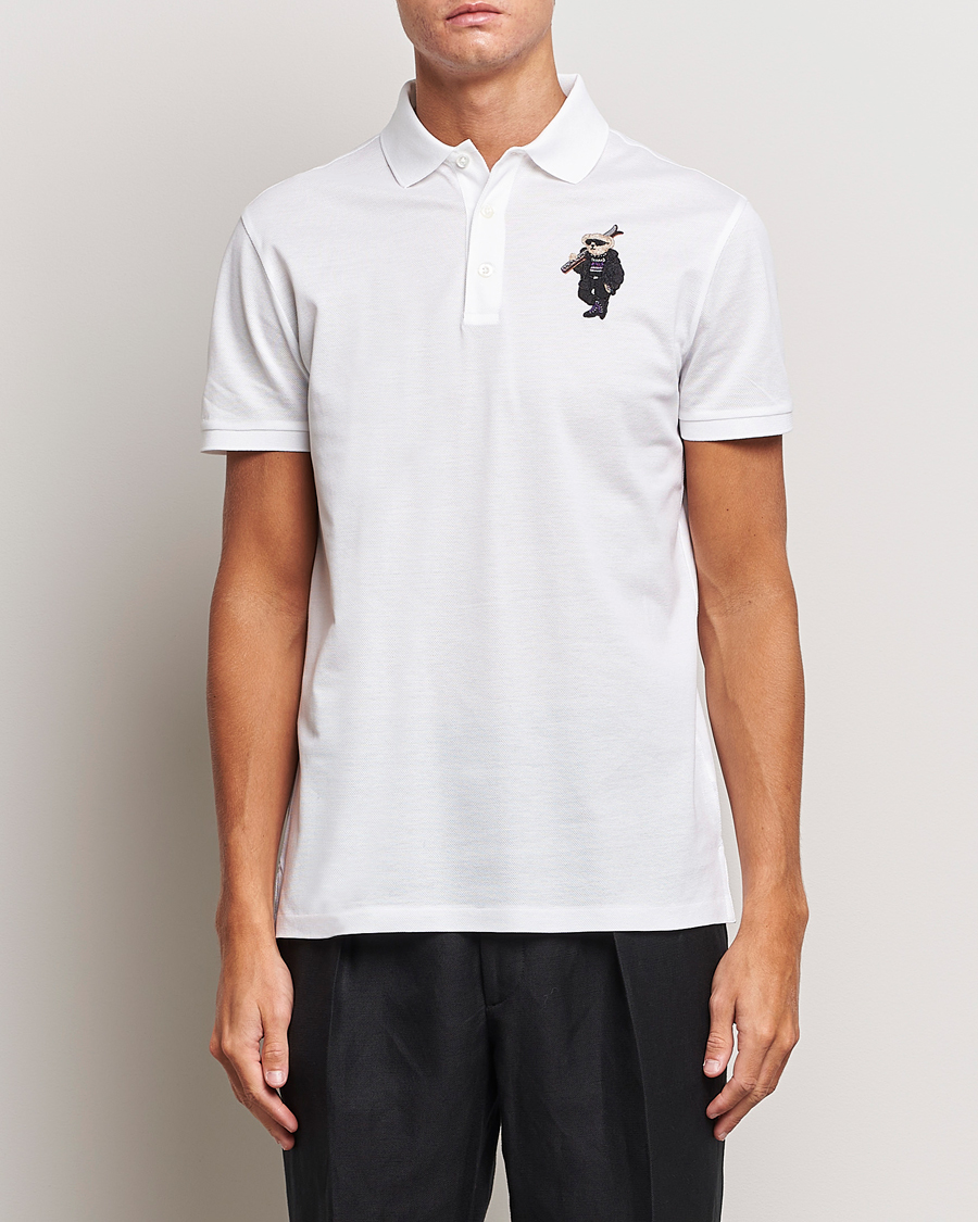 Heren | Polo's | Ralph Lauren Purple Label | Ski Bear Polo White