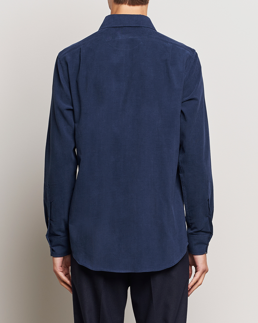 Heren | Overhemden | Ralph Lauren Purple Label | Cotton/Cashmere Corduroy Shirt Navy