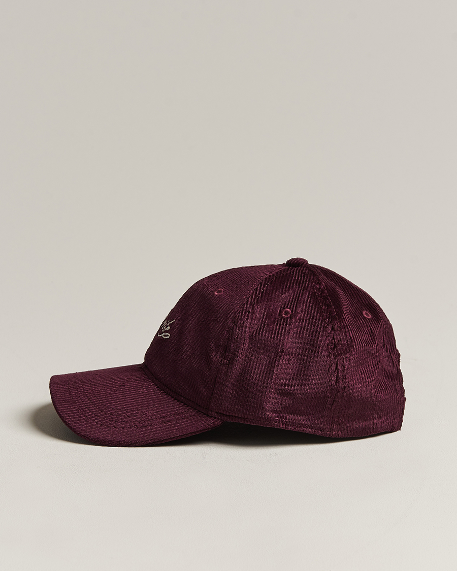 Heren | Drôle de Monsieur Signature Corduroy Cap Wine | Drôle de Monsieur | Signature Corduroy Cap Wine