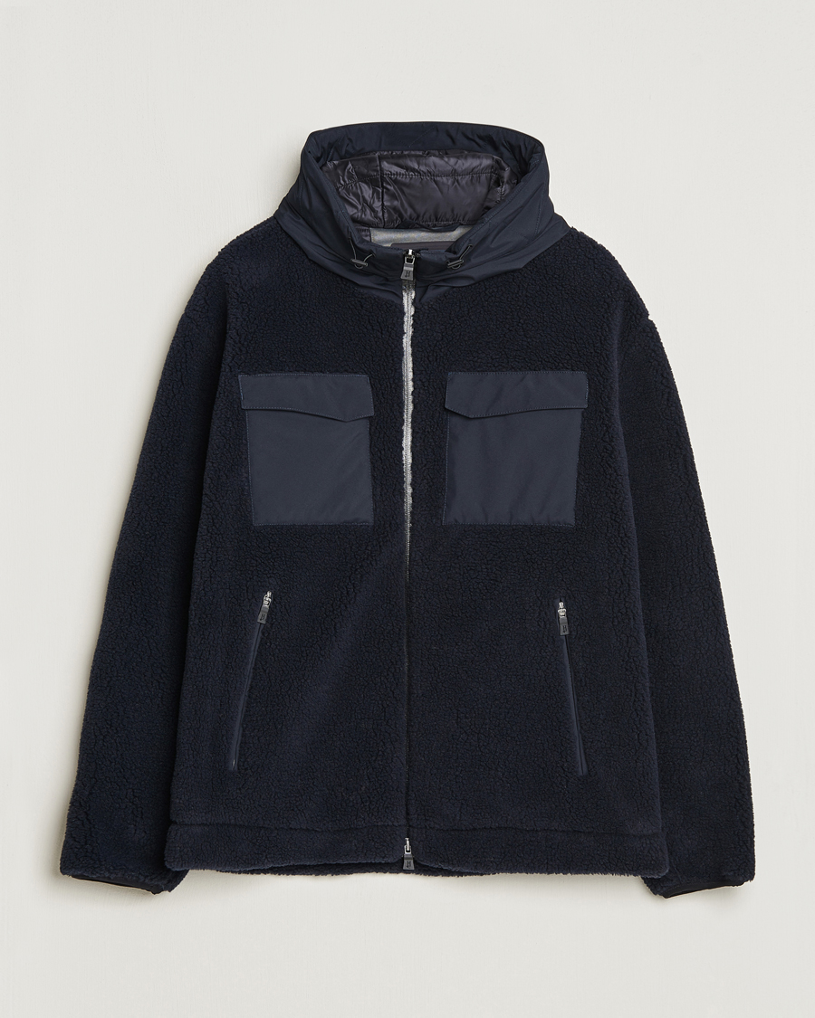Heren | Jassen | Herno | Laminar Fleece Jacket Navy