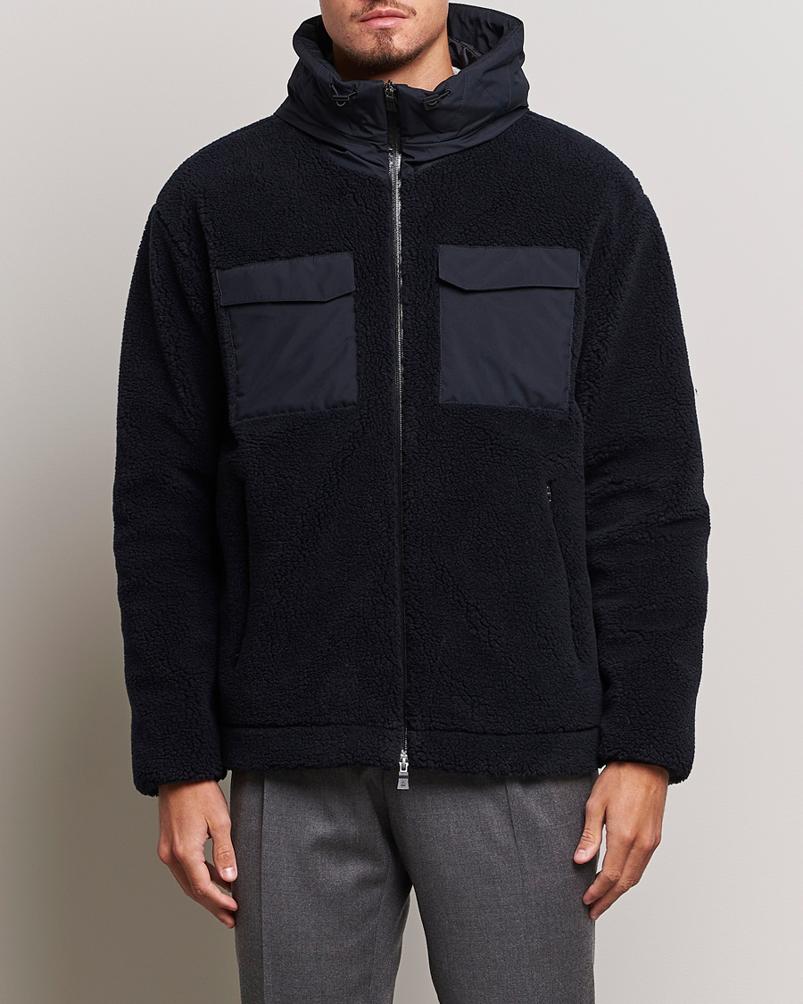 Heren | Jassen | Herno | Laminar Fleece Jacket Navy