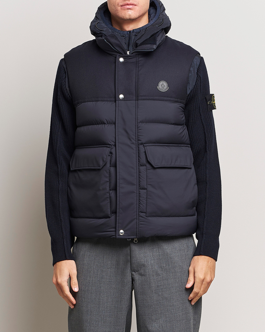 Heren | Gilets | Moncler | Rance Down Vest Navy