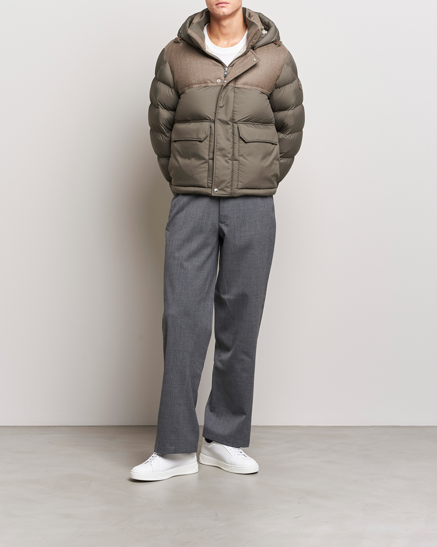 Heren | Jassen | Moncler | Mussala Short Down Parka Taupe
