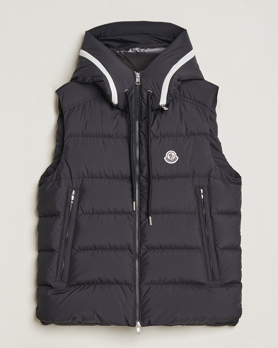 Heren | Jassen | Moncler | Cardamine Hooded Down Vest Black