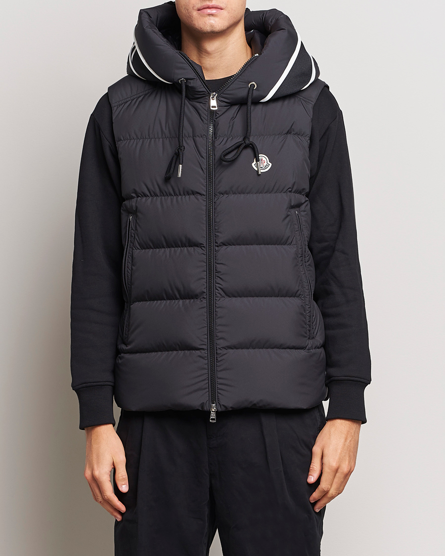 Heren | Jassen | Moncler | Cardamine Hooded Down Vest Black