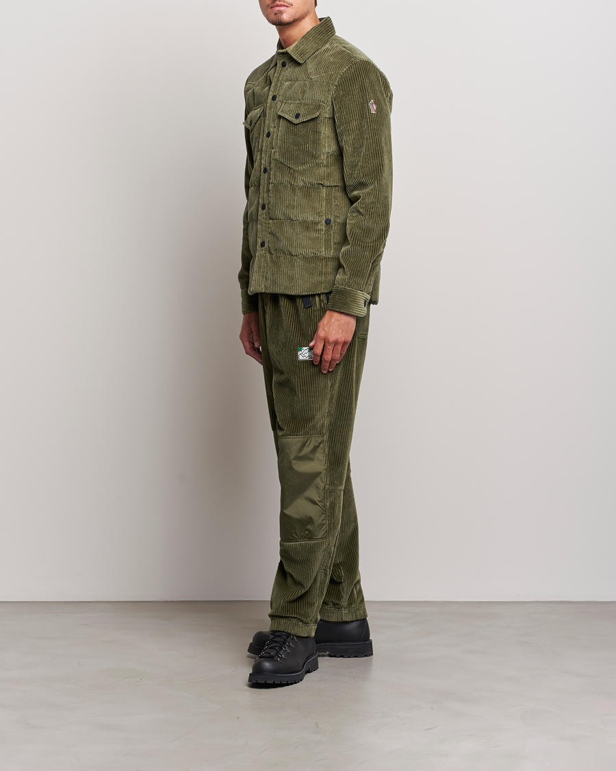 Heren | Broeken | Moncler Grenoble | Tech Panel Corduroy Trousers Olive