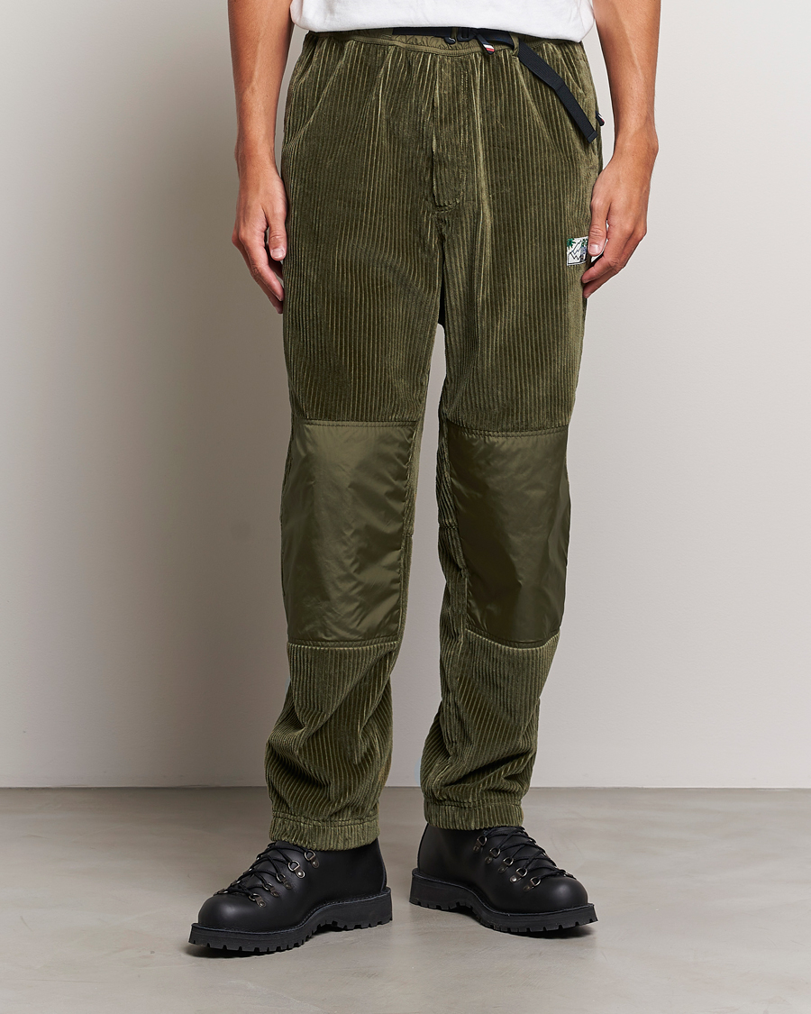 Heren | Broeken | Moncler Grenoble | Tech Panel Corduroy Trousers Olive