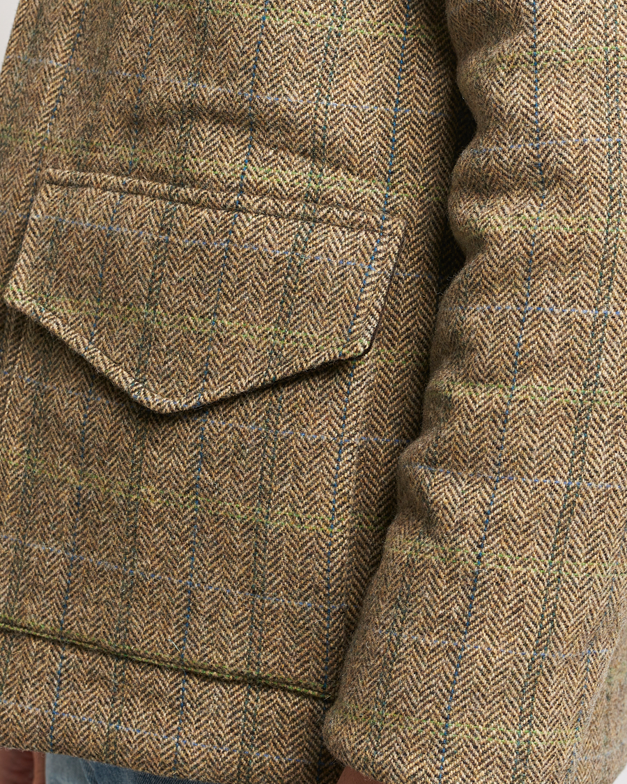 Heren | Jassen | Aspesi | Tweed Hunting Jacket Green Check