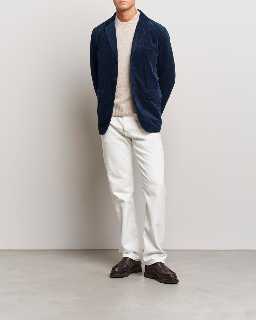 Heren | Blazers | Aspesi | Corduroy Blazer Navy