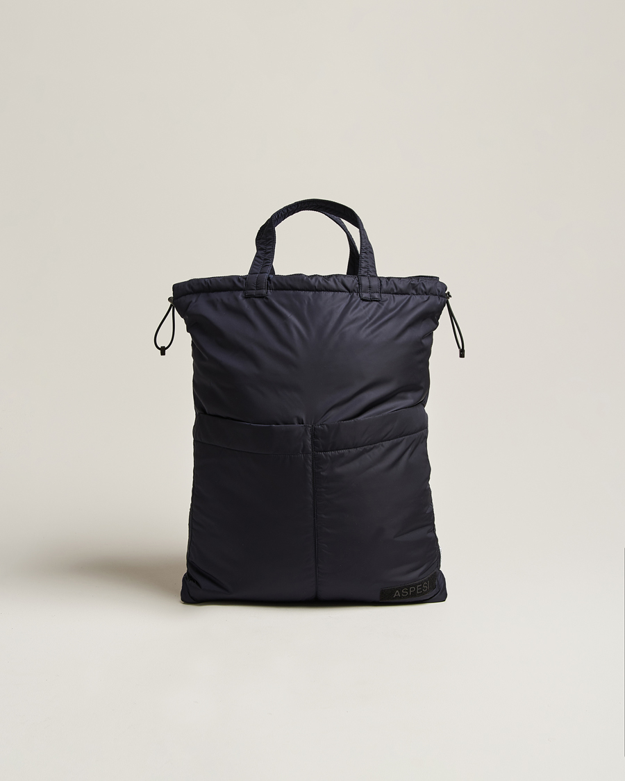 Heren | Aspesi Nylon Totebag Navy | Aspesi | Nylon Totebag Navy