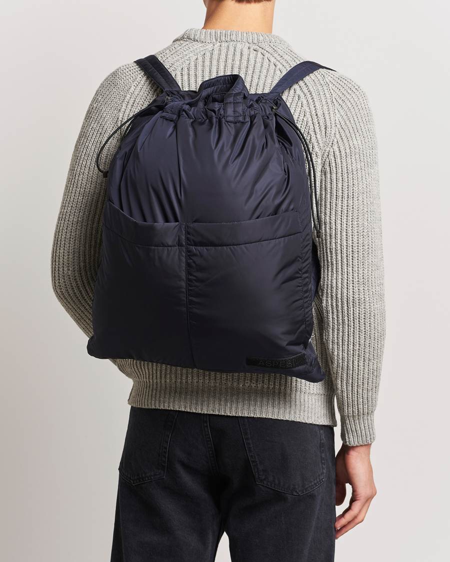 Heren | Aspesi Nylon Totebag Navy | Aspesi | Nylon Totebag Navy