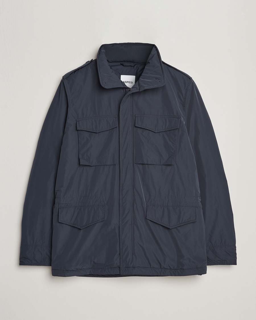 Heren | Jassen | Aspesi | Minifield Nylon Field Jacket Navy