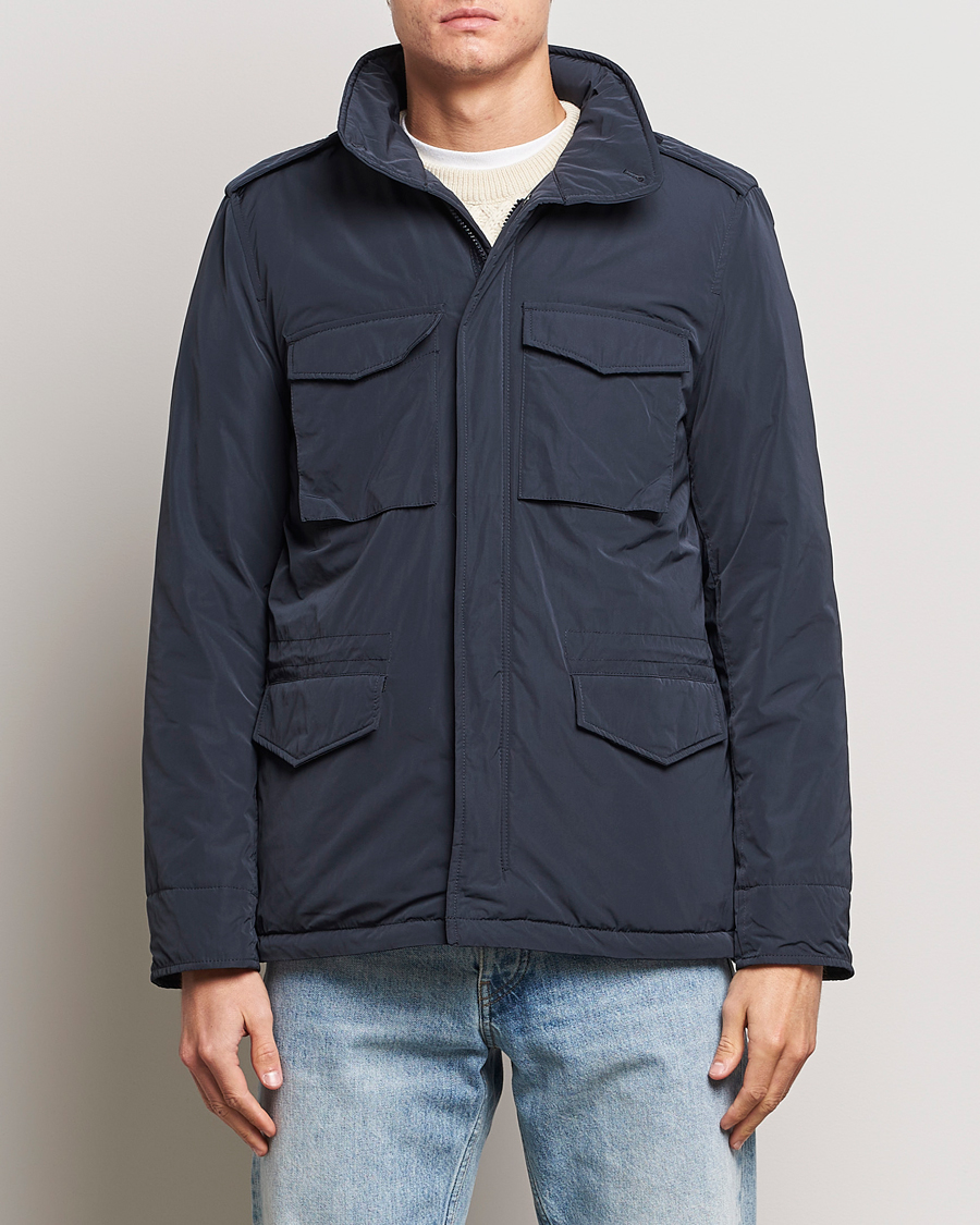 Heren | Jassen | Aspesi | Minifield Nylon Field Jacket Navy