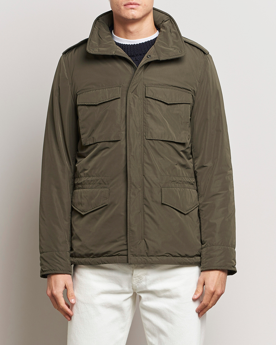 Heren | Jassen | Aspesi | Minifield Nylon Field Jacket Dark Military