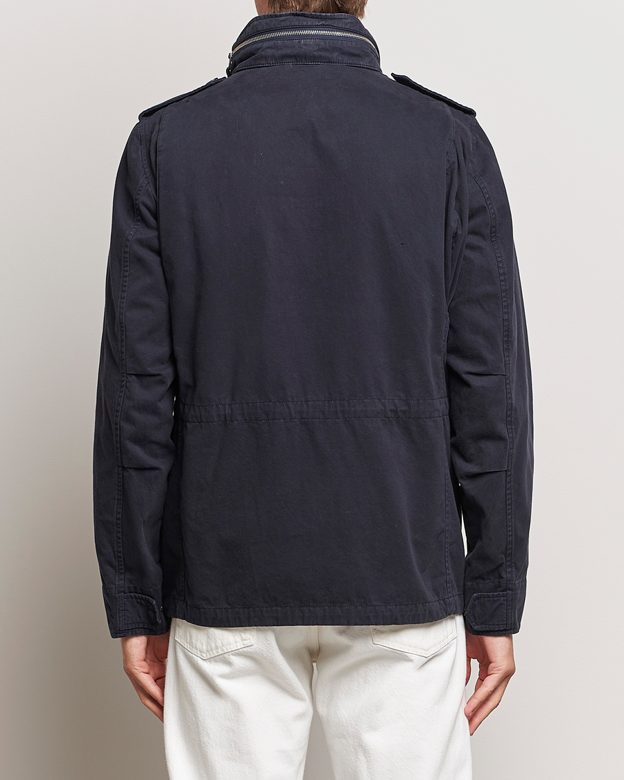 Heren | Jassen | Aspesi | Lined Cotton Field Jacket Navy