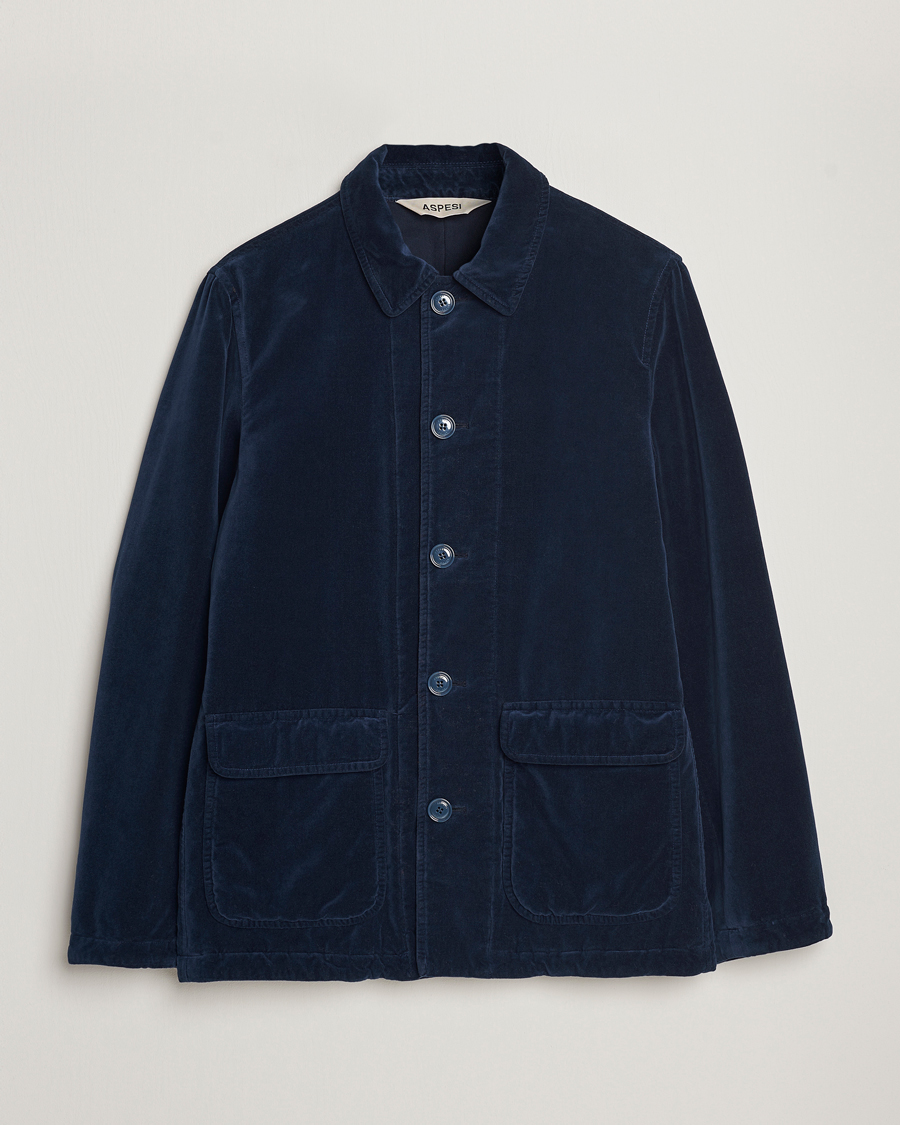 Heren | Jassen | Aspesi | Tadao Corduroy Jacket Navy