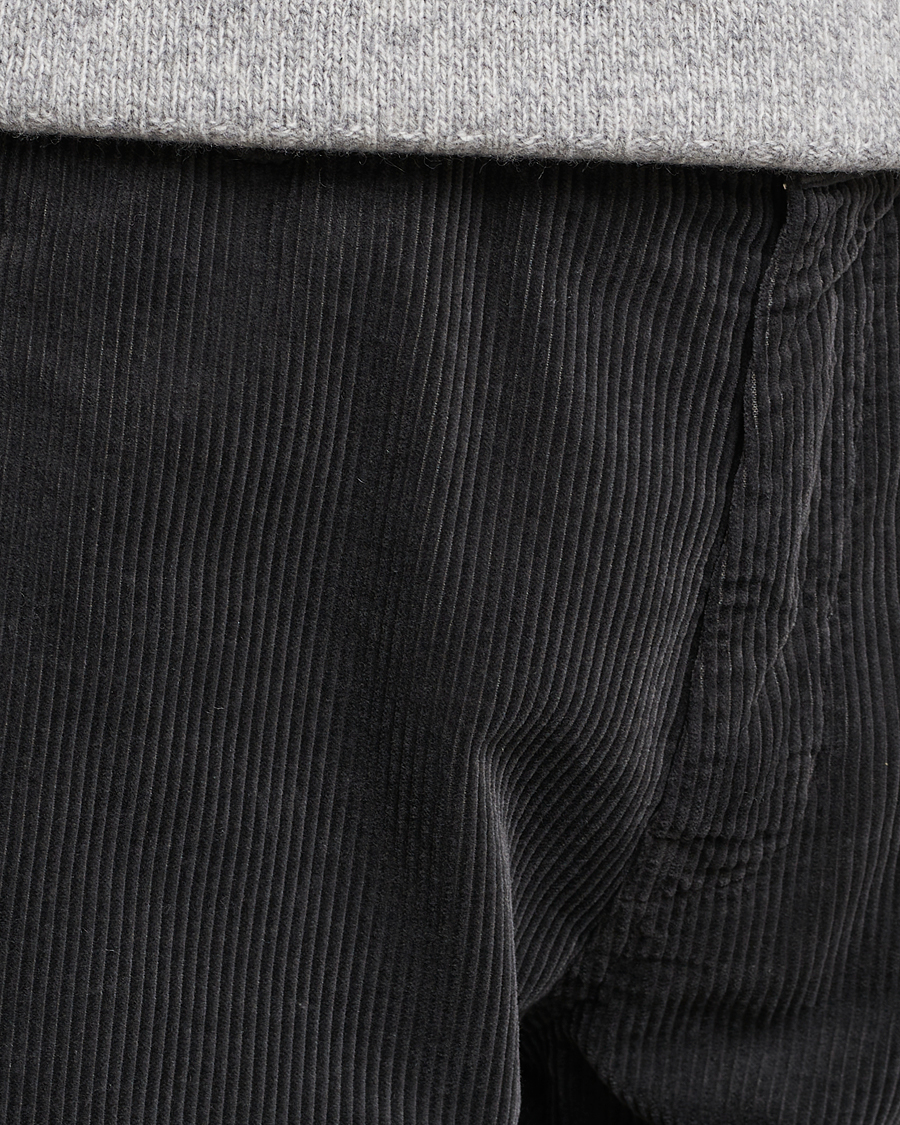 Heren | Broeken | Aspesi | Drawstring Corduroy Trousers Charcoal