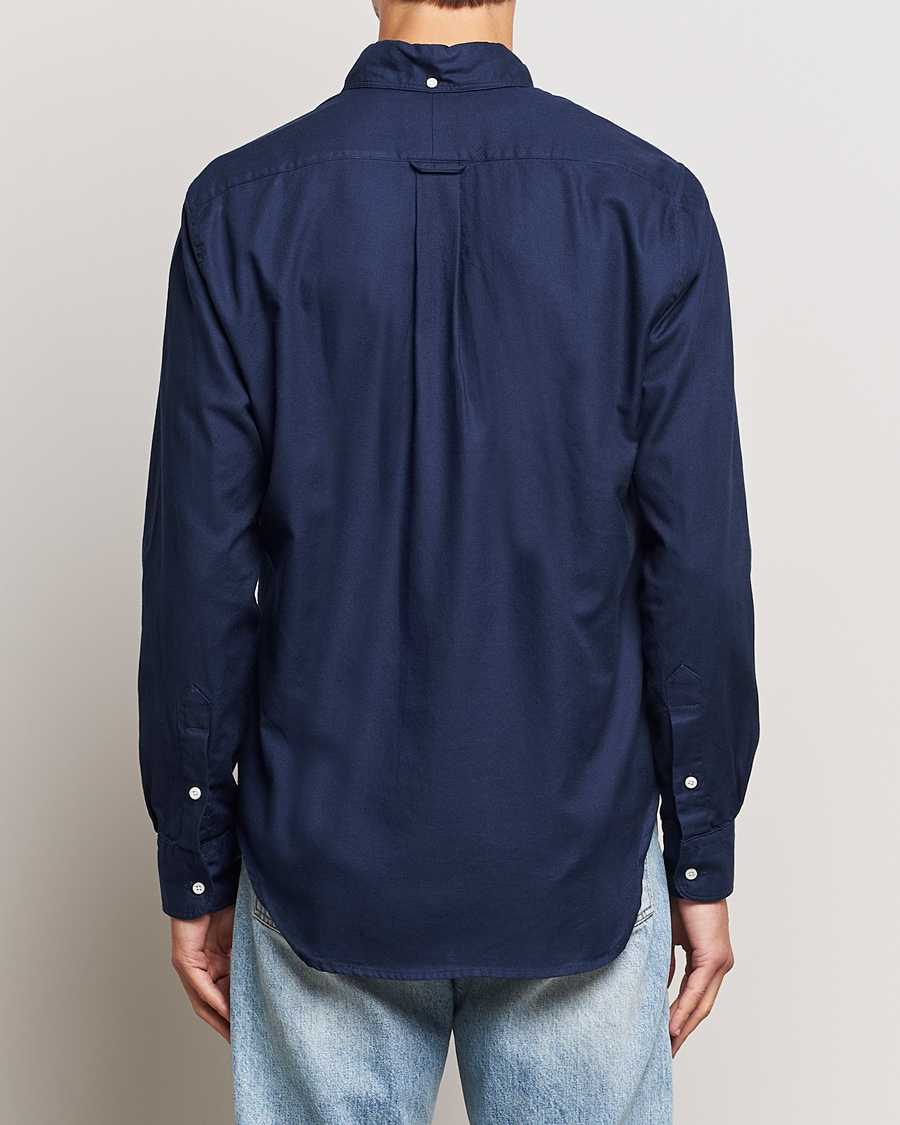Heren | Overhemden | Gitman Vintage | Button Down Hopsack Shirt Navy
