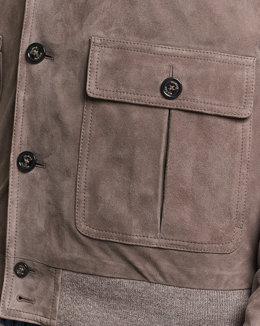 Heren | Jassen | Valstar | Valstarino Suede Jacket Stone