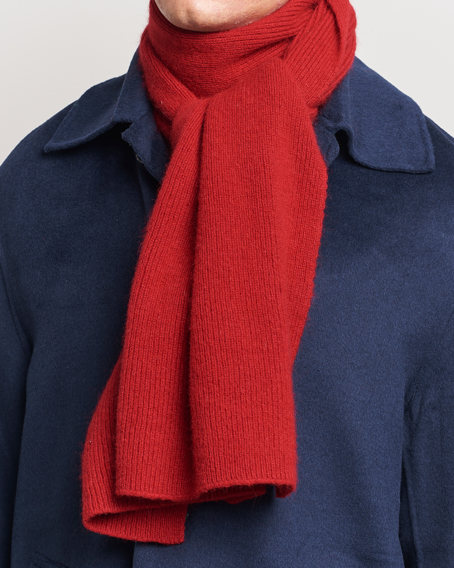 Heren |  | Le Bonnet | Lambswool/Caregora Scarf Framboise