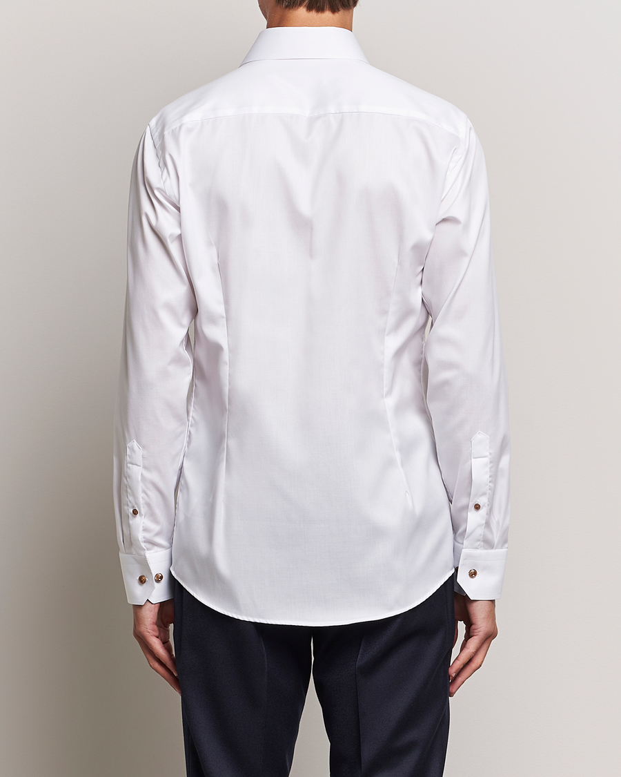 Heren | Overhemden | Eton | Slim Fit Signature Twill Contrast Shirt White