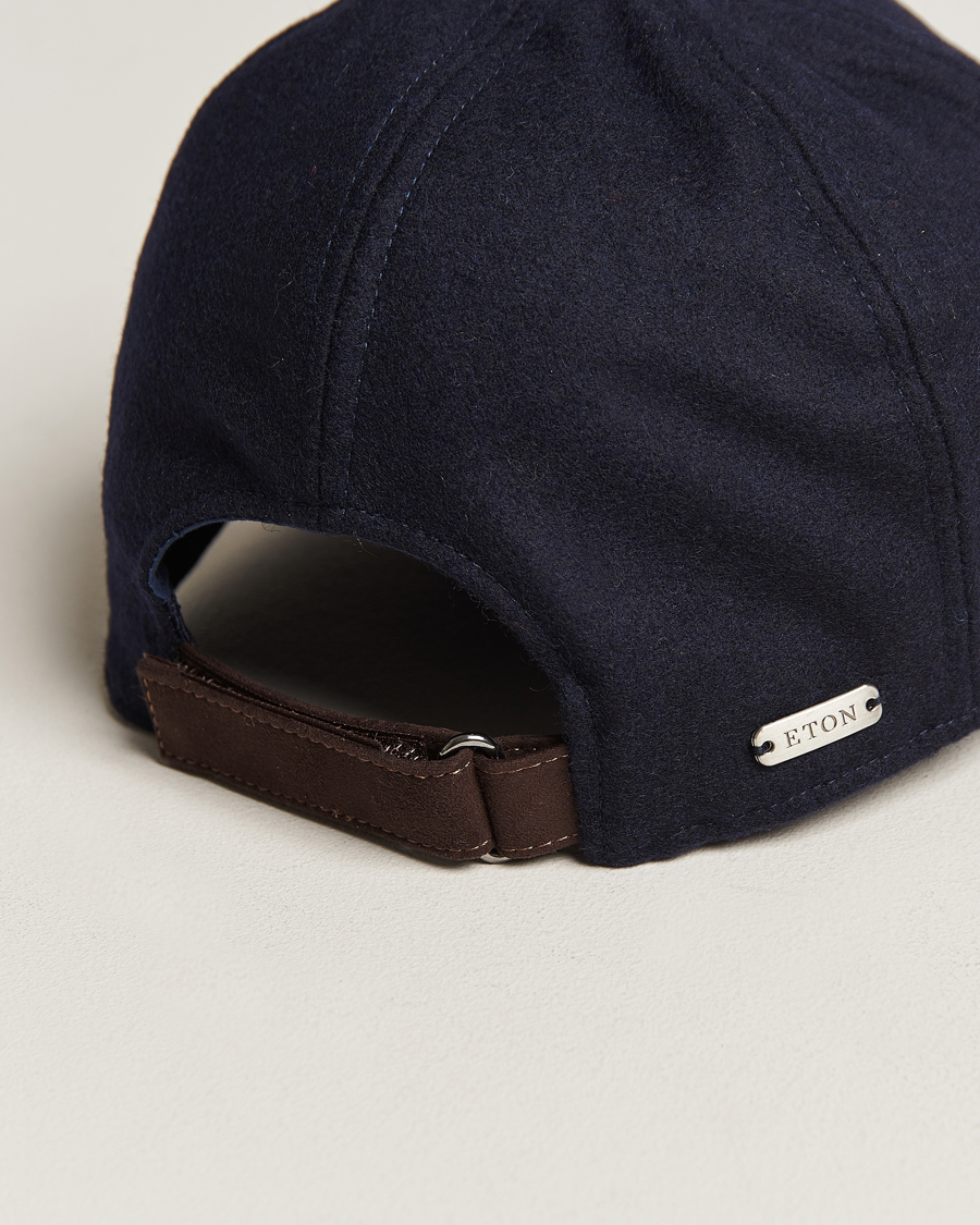 Heren | Eton Wool Baseball Cap Navy Blue | Eton | Wool Baseball Cap Navy Blue
