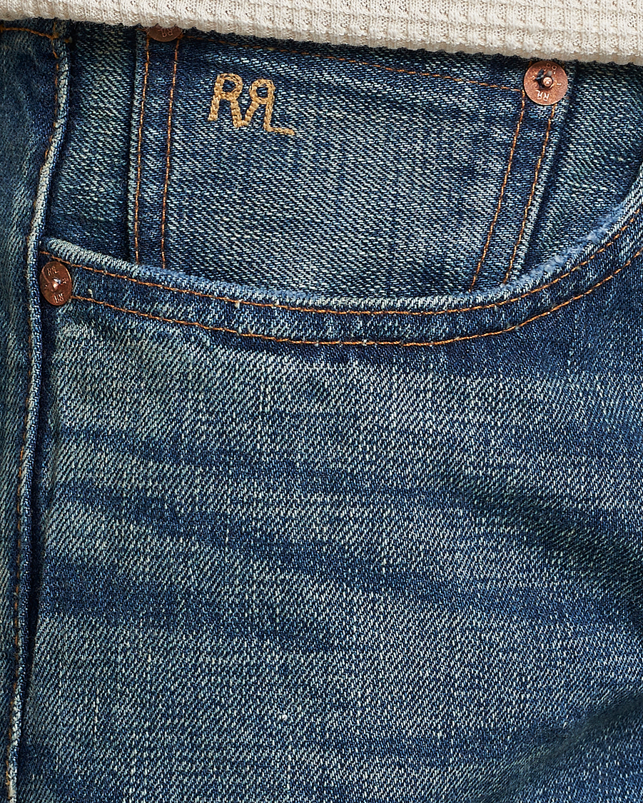 Heren | Jeans | RRL | Straight Fit 5-Pocket Denim Once Washed