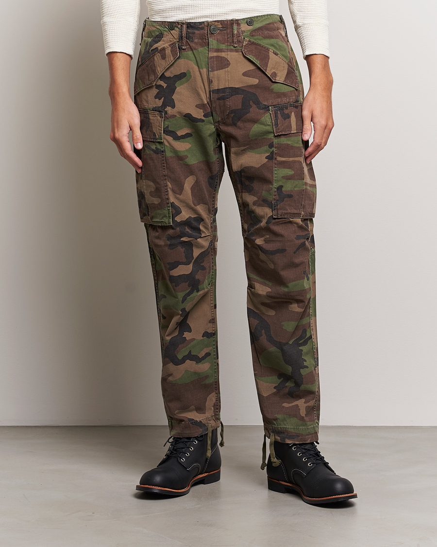 Heren | Broeken | RRL | Regiment Cargo Pants Woodland Camo