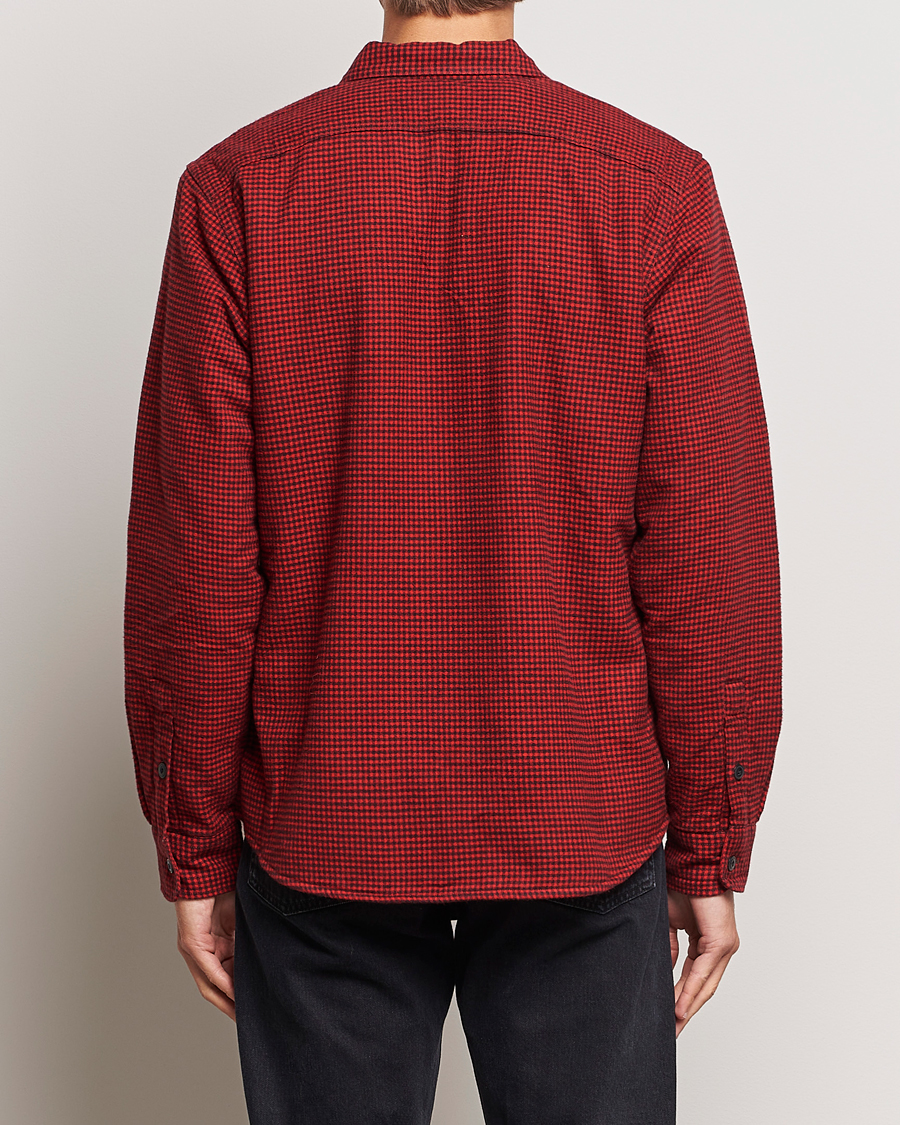 Heren | Jassen | RRL | Vermont Shearling Lined Shirt Jacket Red/Black