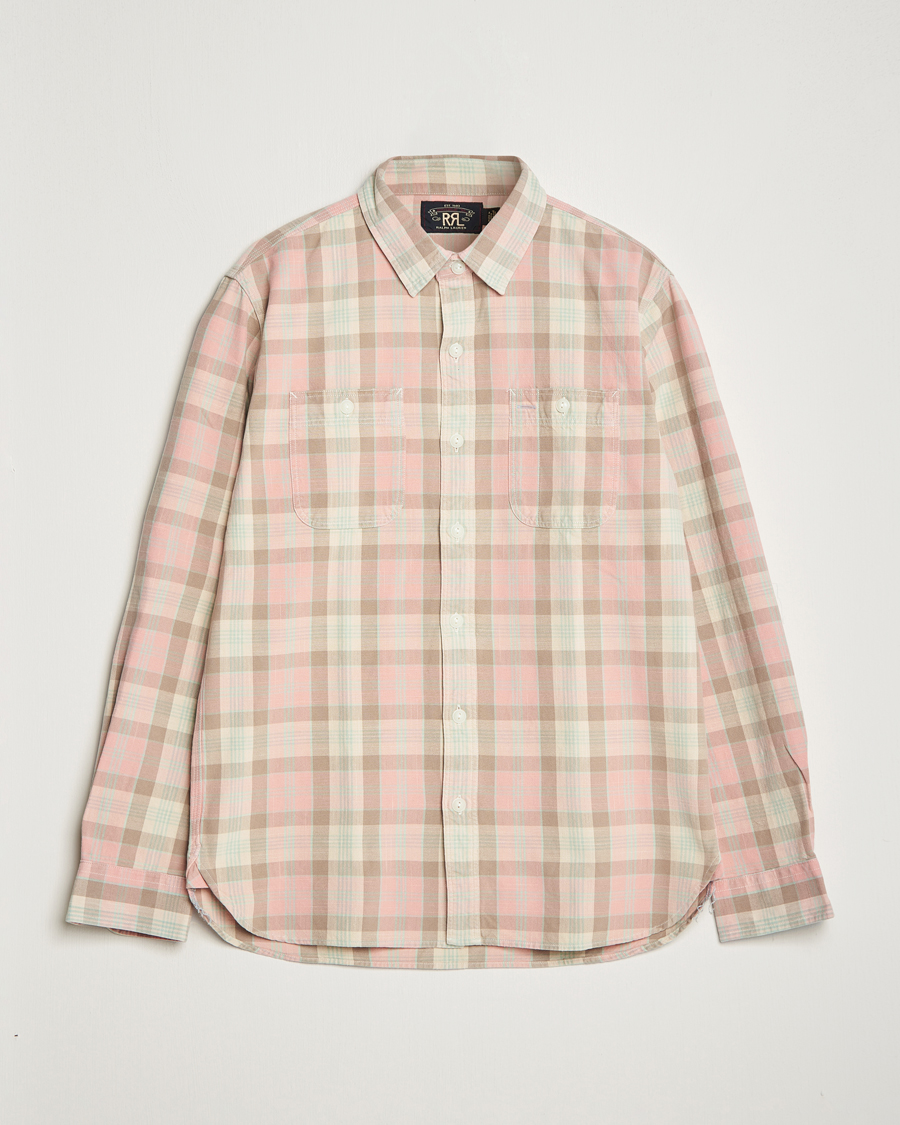 Heren | Overhemden | RRL | Farrell Double Pocket Shirt Pink Multi