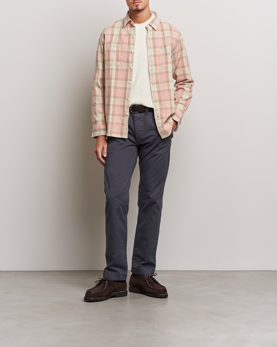 Heren | Overhemden | RRL | Farrell Double Pocket Shirt Pink Multi