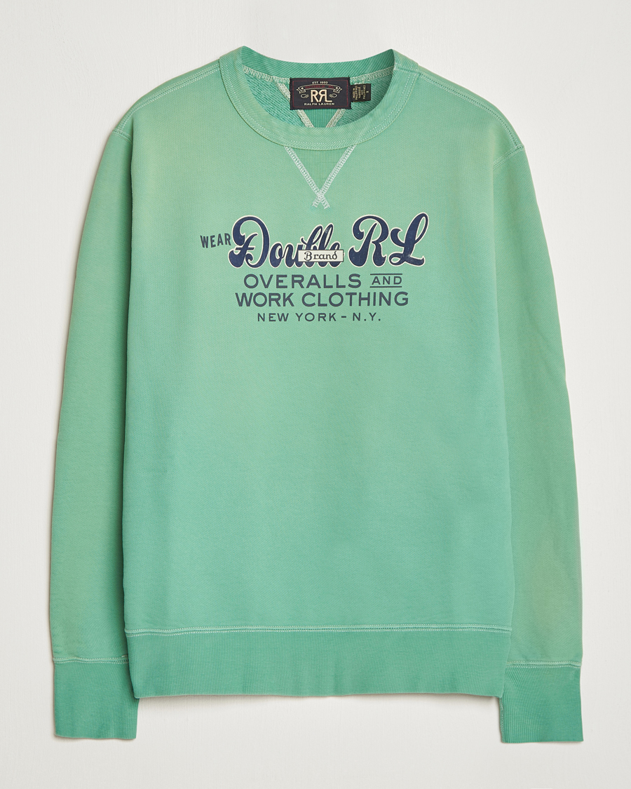 Heren | Truien | RRL | Graphic Sweatshirt Turquoise