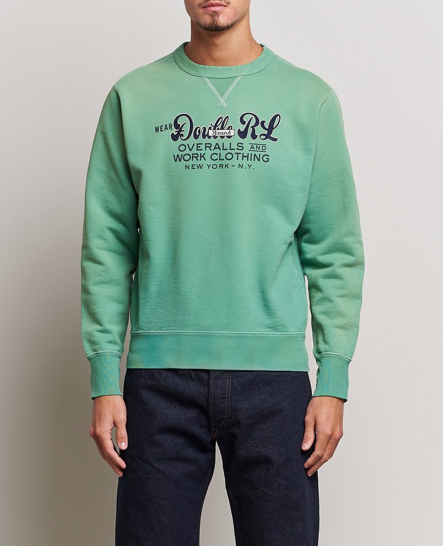 Heren | Truien | RRL | Graphic Sweatshirt Turquoise