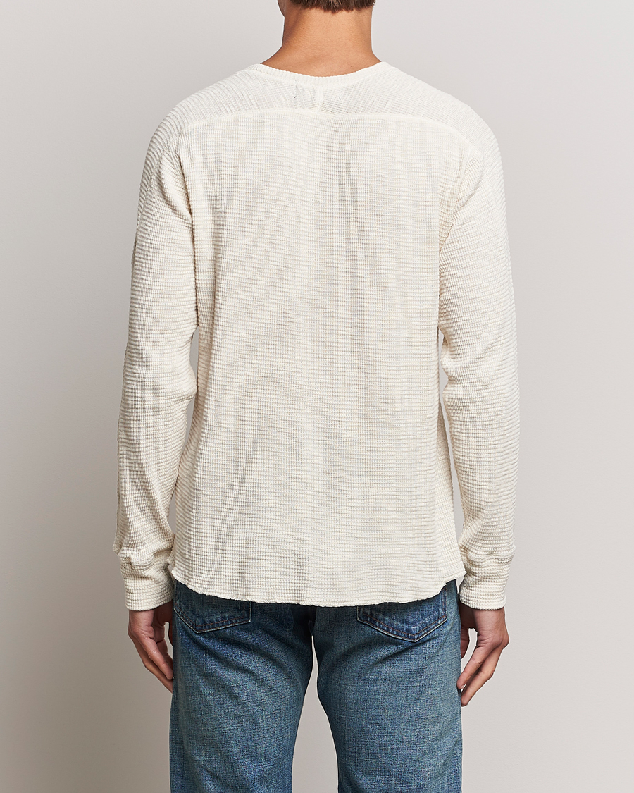 Heren | Truien | RRL | Long Sleeve Henley Paper White