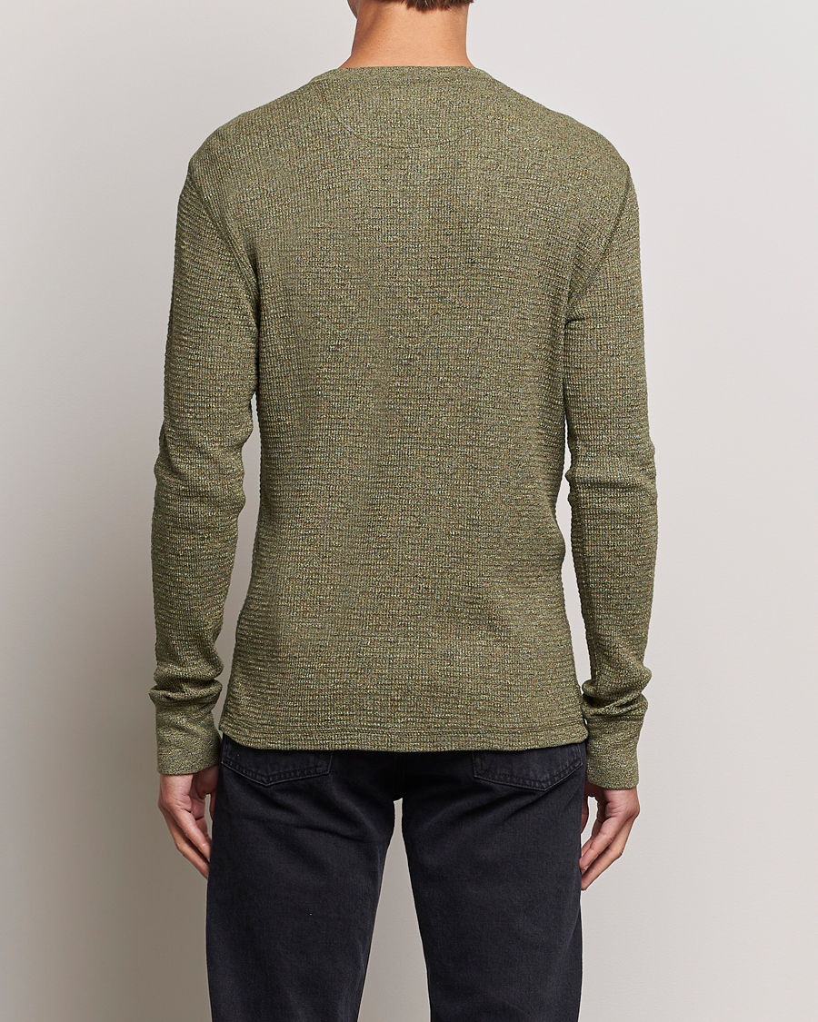 Heren | Truien | RRL | Long Sleeve Henley Olive