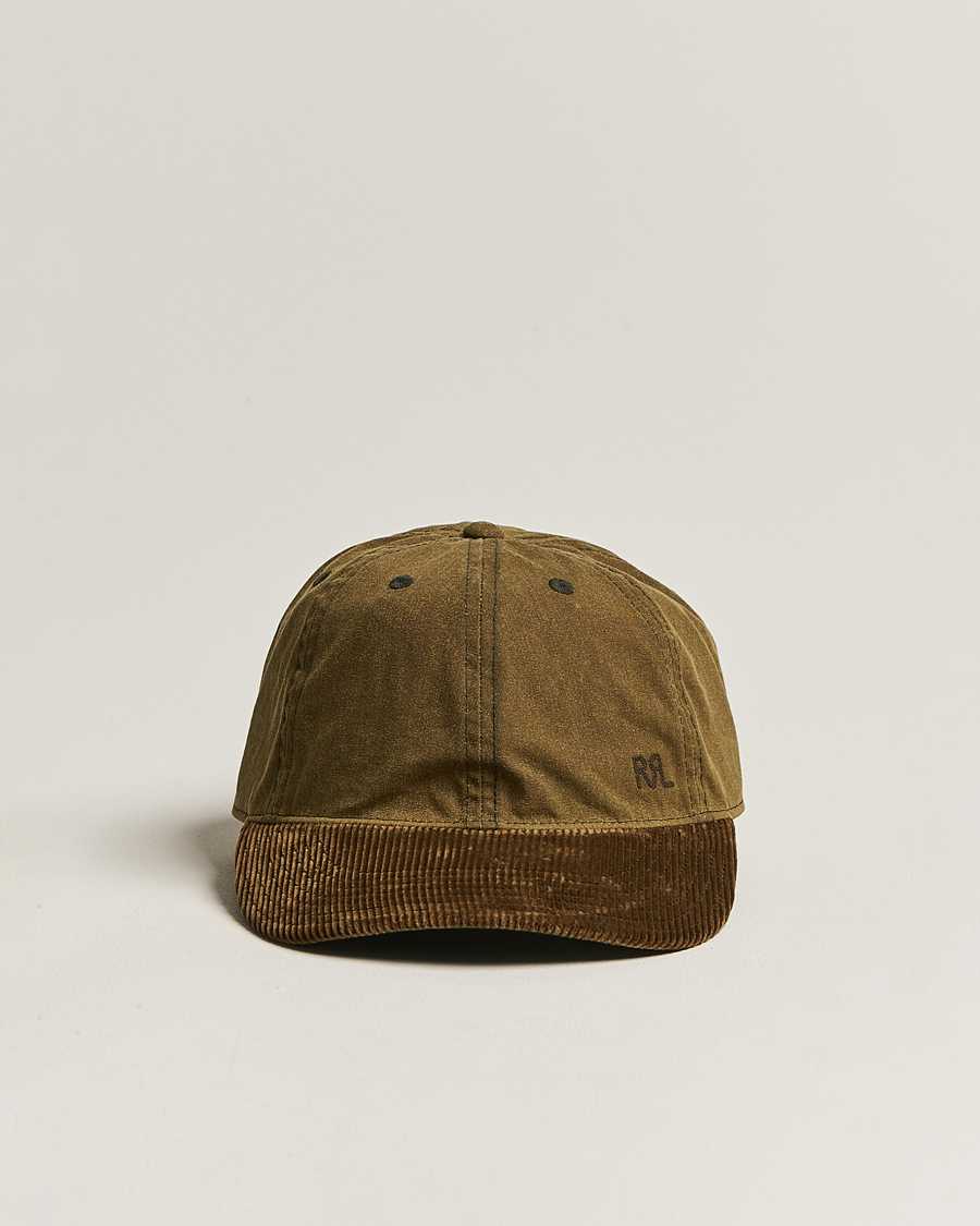 Heren | RRL Oil Cloth Ball Cap Explorer Olive | RRL | Oil Cloth Ball Cap Explorer Olive